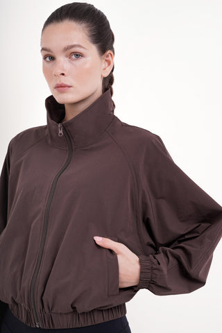 Rusher Bomber Jacket in Espresso