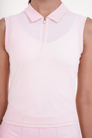 Acellete Polo Top in Blush