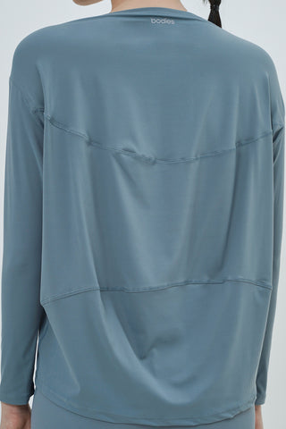 Cove Long Sleeve Top in Steel Blue (1 S LEFT)
