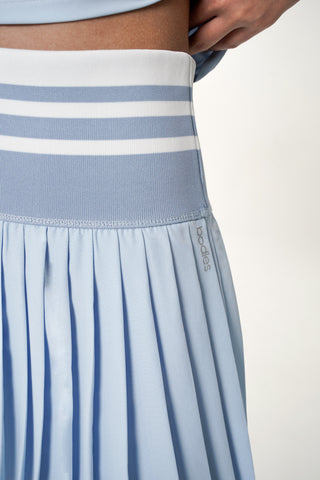 Sideline Pleated Skirt in Baby Blue