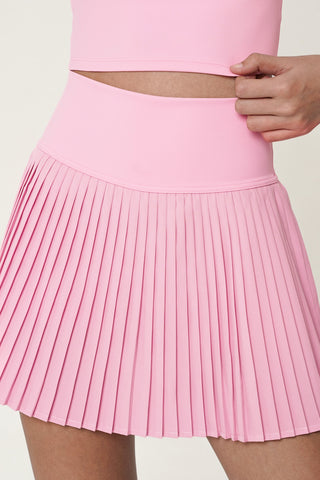 Lavish Pleated Tennis Skirt in Baby Pink