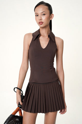 Pavilion Polo Top in Espresso (LAST PIECE)