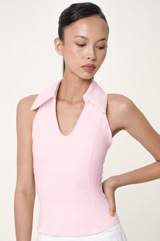 Pavilion Polo Top in Rosé (LAST PIECE)