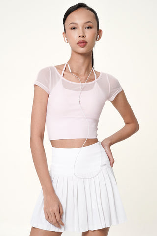 Match Point Skirt in White