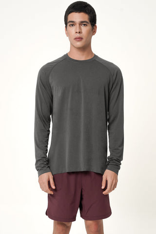Overcome Long Sleeve Top in Graphite