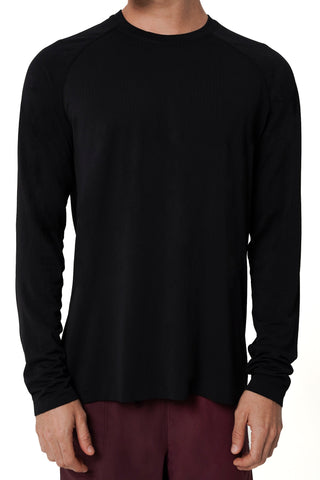 Overcome Long Sleeve Top in Black
