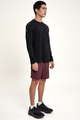 Overcome Long Sleeve Top in Black