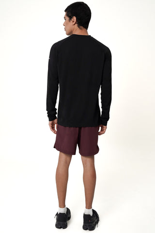 Overcome Long Sleeve Top in Black