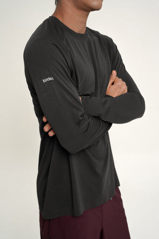 Overcome Long Sleeve Top in Graphite