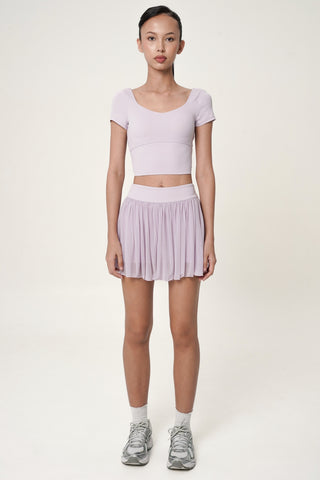Ruffled Skirt in Lilac