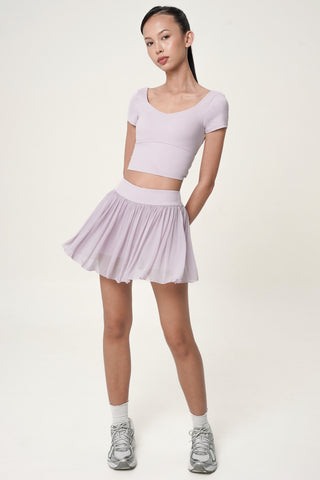 Ruffled Skirt in Lilac
