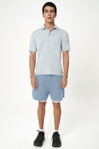 Roo Compression Shorts in Sky Blue