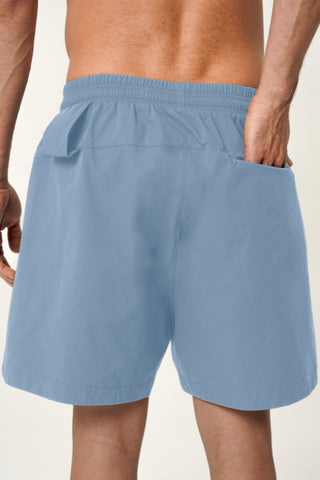 Roo Compression Shorts in Sky Blue