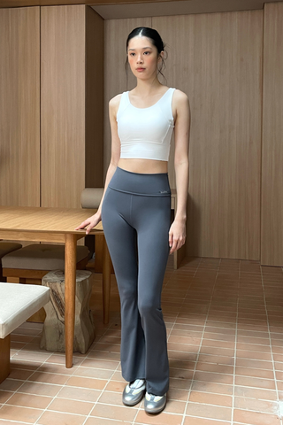 Ultracompress Flare Pants in Steel Blue