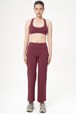 Power Form Bra Top in Burgundy Wine