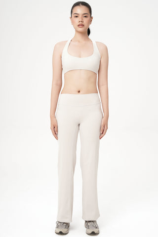 Smooth Straight Pants in Eggshell (S & M LEFT)