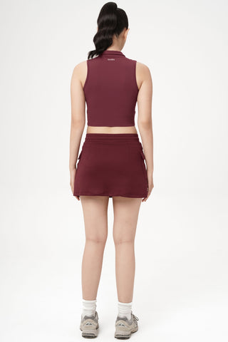 Cargo Skirt in Burgundy Wine