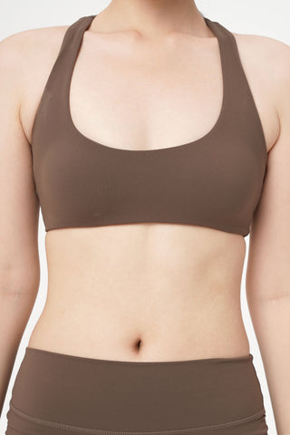 Power Form Bra Top in Choco (L LEFT)