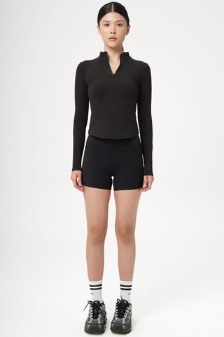 Stream Black Long-sleeved Top