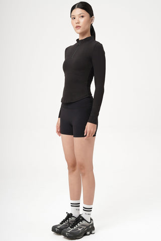 Stream Black Long-sleeved Top