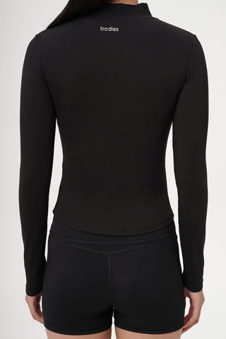Stream Black Long-sleeved Top