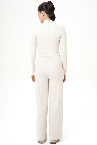 Outline Ribbed Jacket in Eggshell
