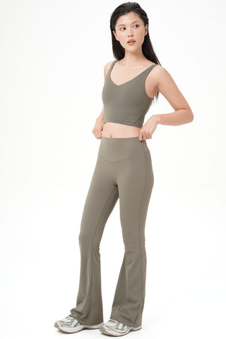 Ultrasoft Moss Flare Pants