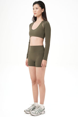 Lunette Long Sleeve Outer in Moss