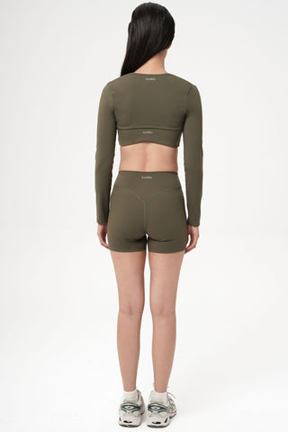Lunette Long Sleeve Outer in Moss