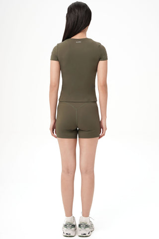 Solene Baby Tee in Moss
