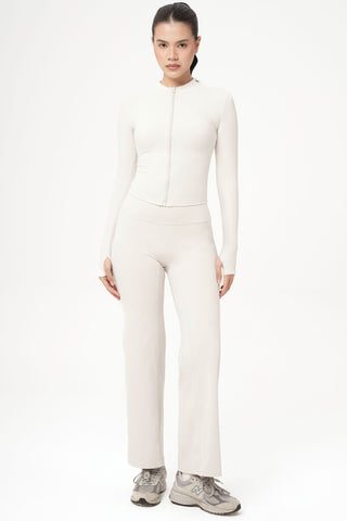 Smooth Straight Pants in Eggshell (S & M LEFT)