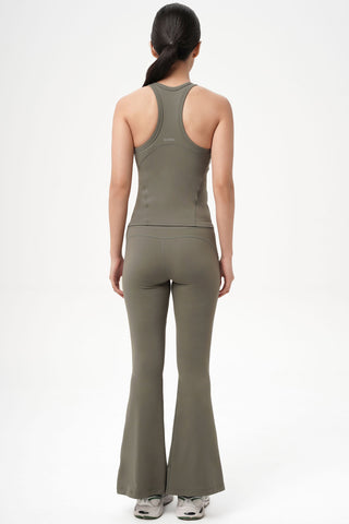 Lune Flare Pants in Moss