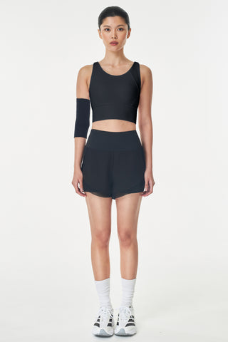 Manifest Ribbed Black Bra