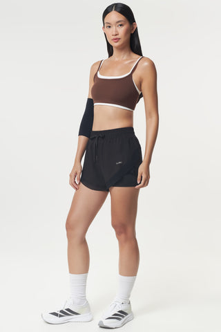 Gleam Bra Top in Espresso