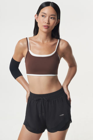 Gleam Bra Top in Espresso