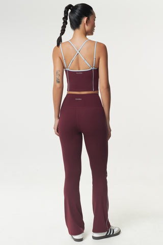 Ultrapulse Flare Pants in Maroon