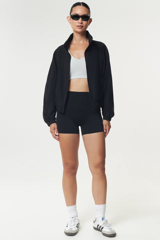Rusher Bomber Jacket in Black