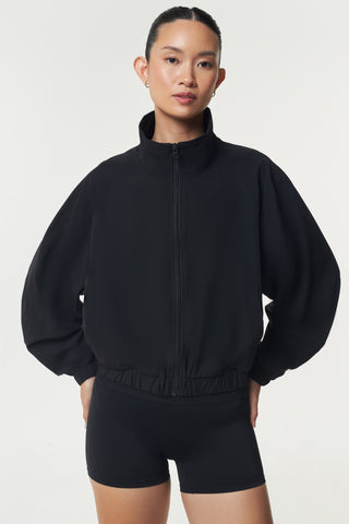 Rusher Bomber Jacket in Black