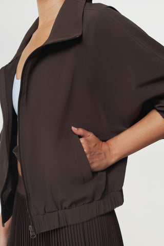 Rusher Bomber Jacket in Espresso