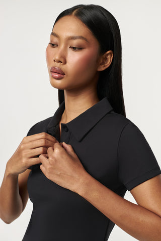 Prime Polo Top in Black