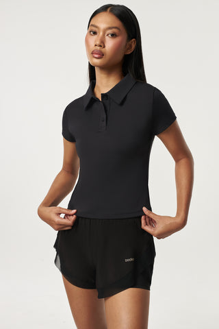 Prime Polo Top in Black
