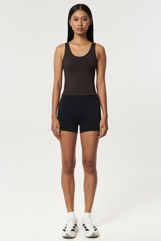 Runner Pocket Tank Top in Espresso