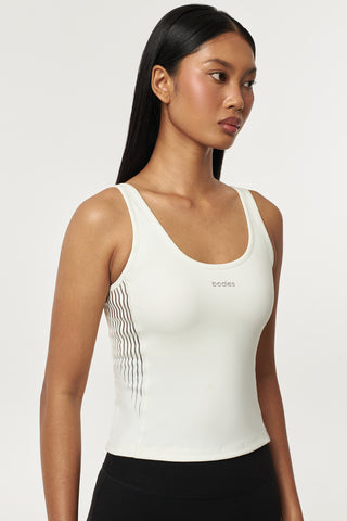 Route Pocket Tank Top in White