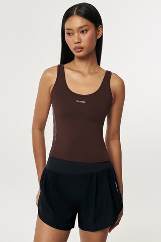 Route Pocket Tank Top in Espresso