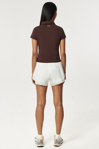 Prime Polo Top in Espresso