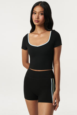 Adagio Bra Top in Black (Built in Bra)