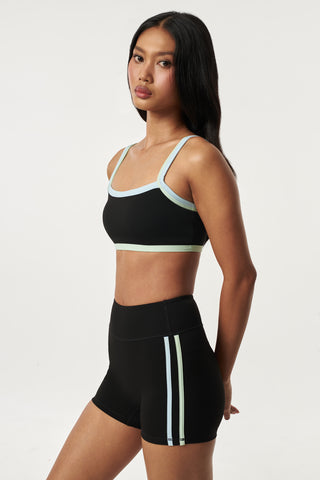 Burst Contrast Bra in Black