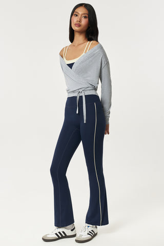 Sierra Wrap Top in Light Grey