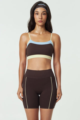 Signal Contrast Bra Top in Espresso