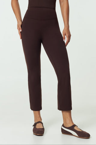 Ankle Length Flare Pants in Espresso